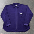 2000s Quiksilver Vintage Surfwear Purple Full Zip Fleece Jacket | Large