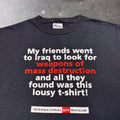 2000s International Spy Museum Iraq WMD Political Novelty Tee | Medium
