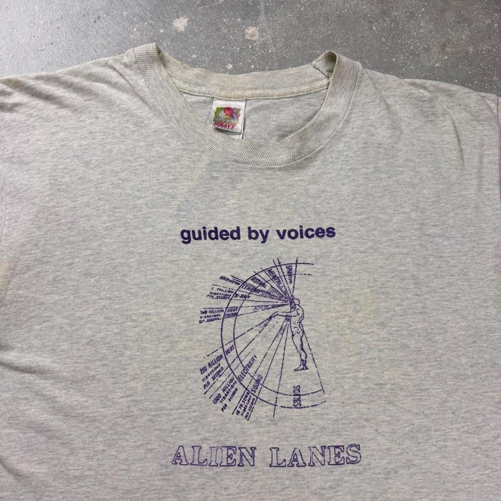 Vintage 1990s Guided By Voices Alien Lanes promotional T-shirt