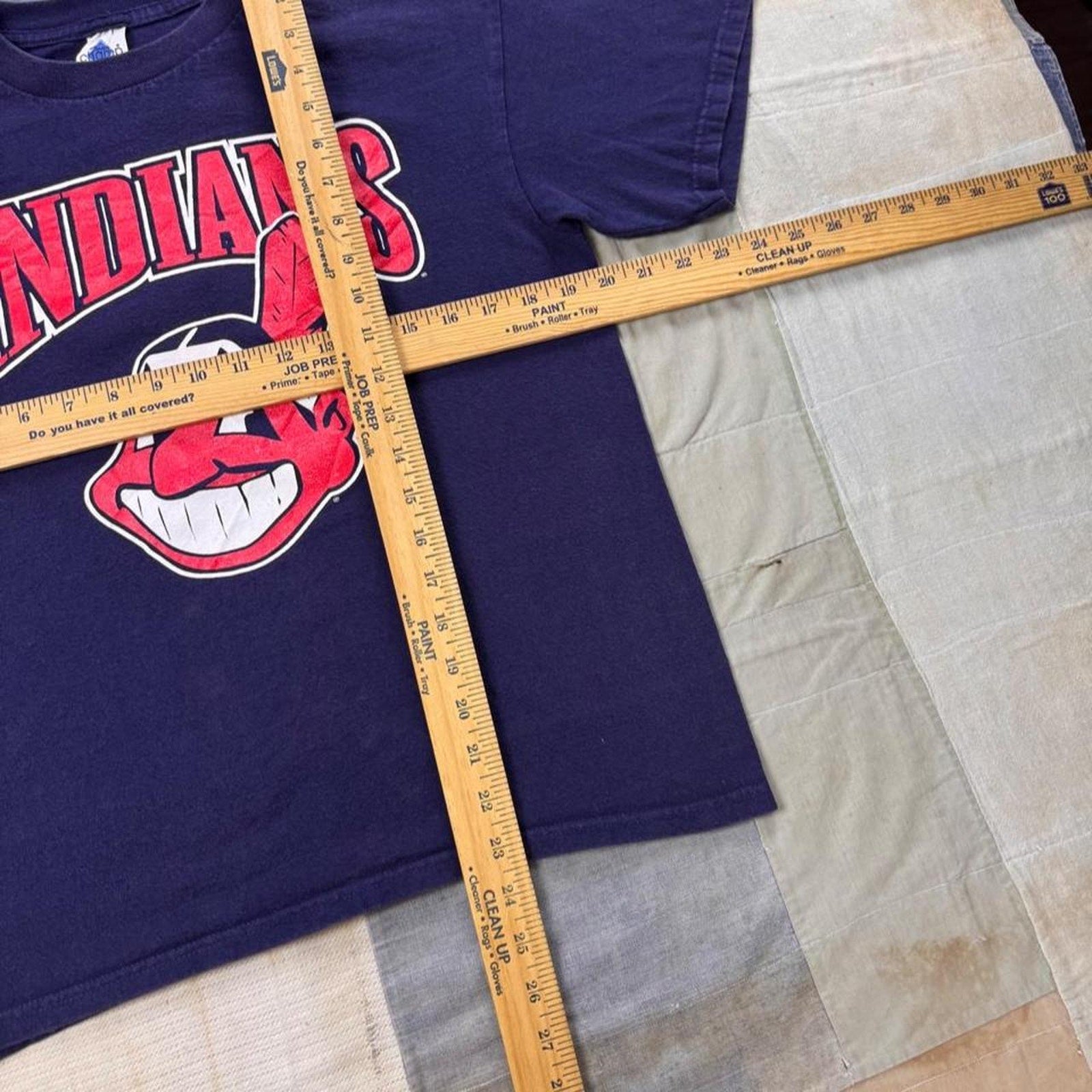 1999 Cleveland Indians Kenny Lofton 7 Chief Wahoo Tee | XL