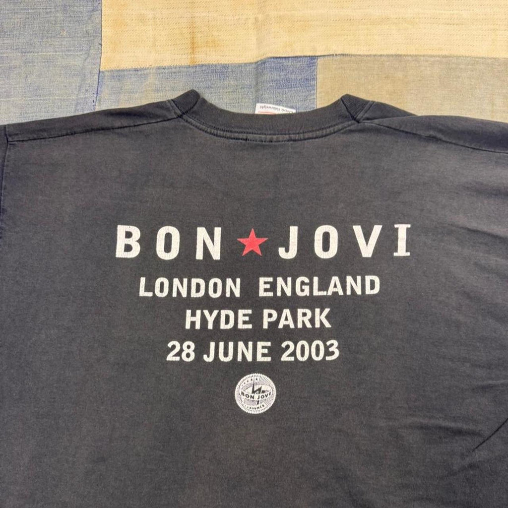 2003 Bon Jovi Bounce Hyde Park London Concert Tee | Medium