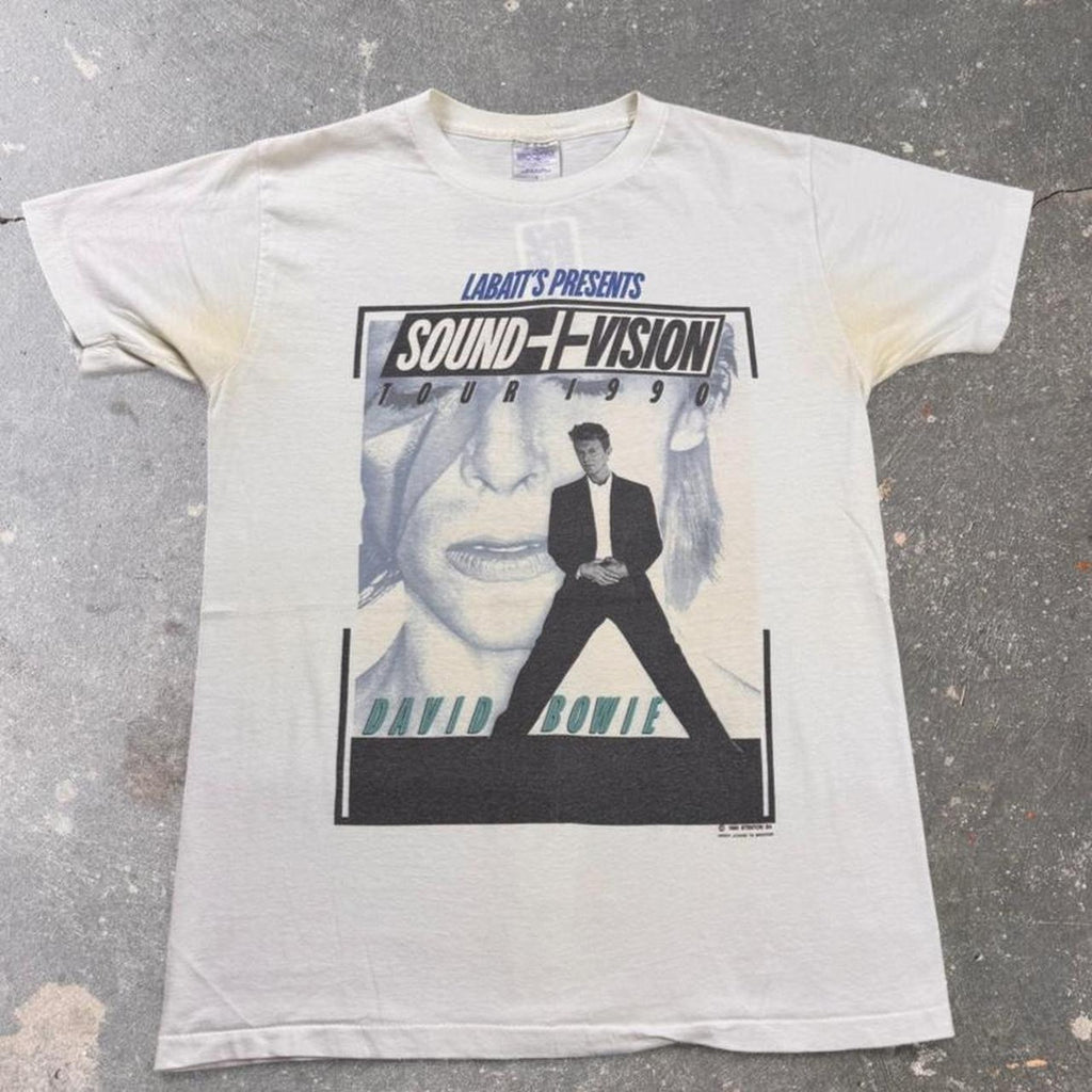 Original vintage 1990 David Bowie “Sound + Vision Tour” T-shirt sz L