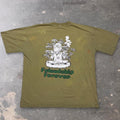 Vintage Devil Wear weed drugs “Friendship Forever”  green T-Shirt