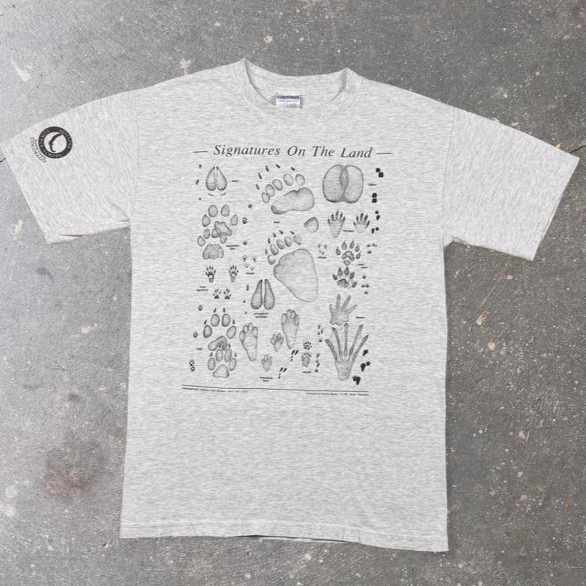 1991 Signatures On The Land Animal Tracks Tee | S