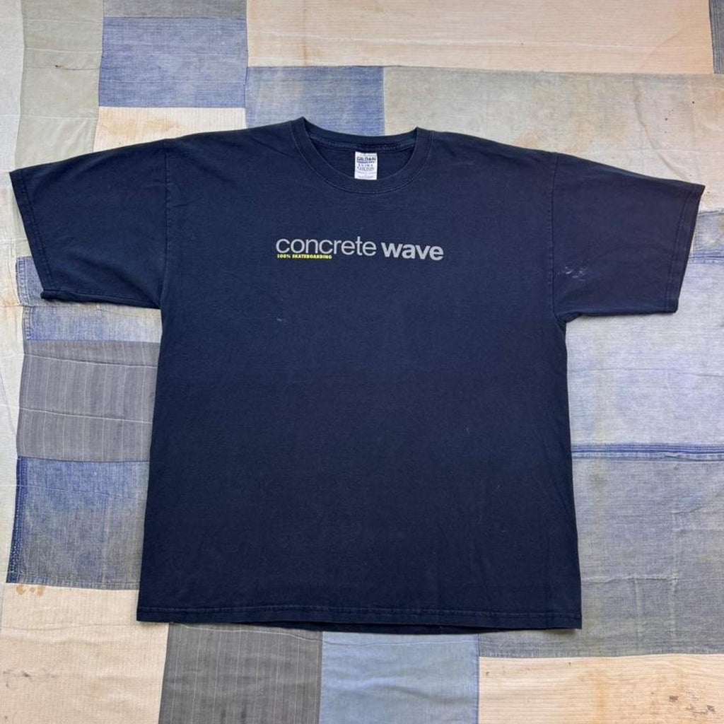 2000s Concrete Wave 100% Skateboarding Logo Tee | XL
