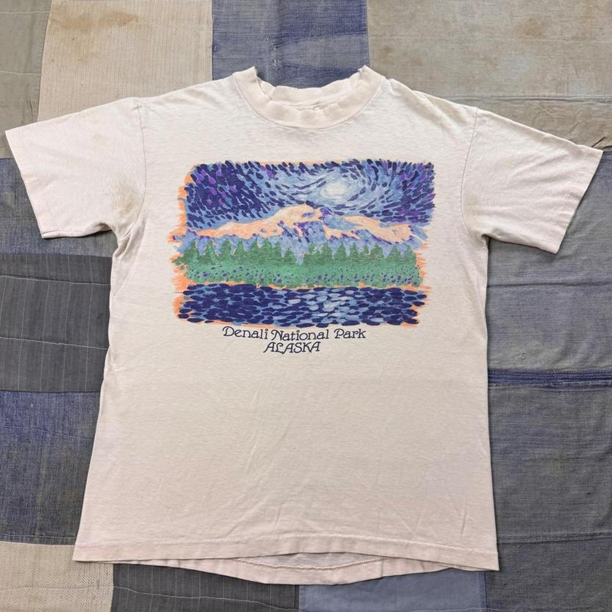 1990s Denali National Park Alaska Scenic Art Tee | Medium
