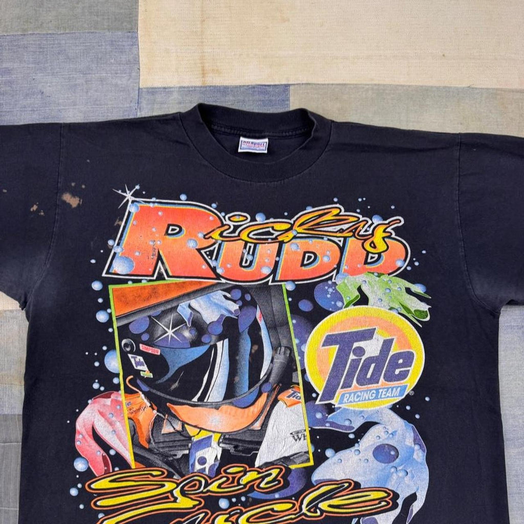 1990s Ricky Rudd Tide Racing NASCAR Double Sided Graphic Tee | Extra Large