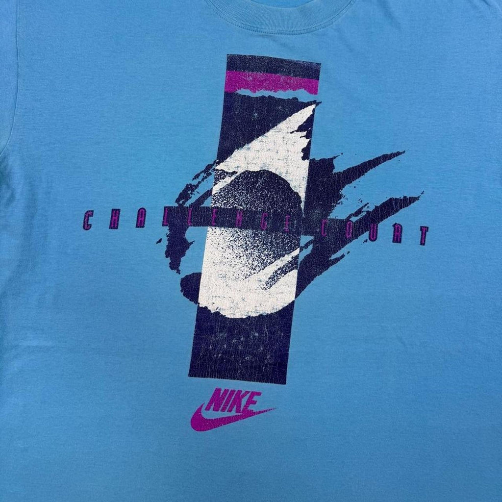 1990s Nike Challenge Court Abstract Graphic Tee | Large