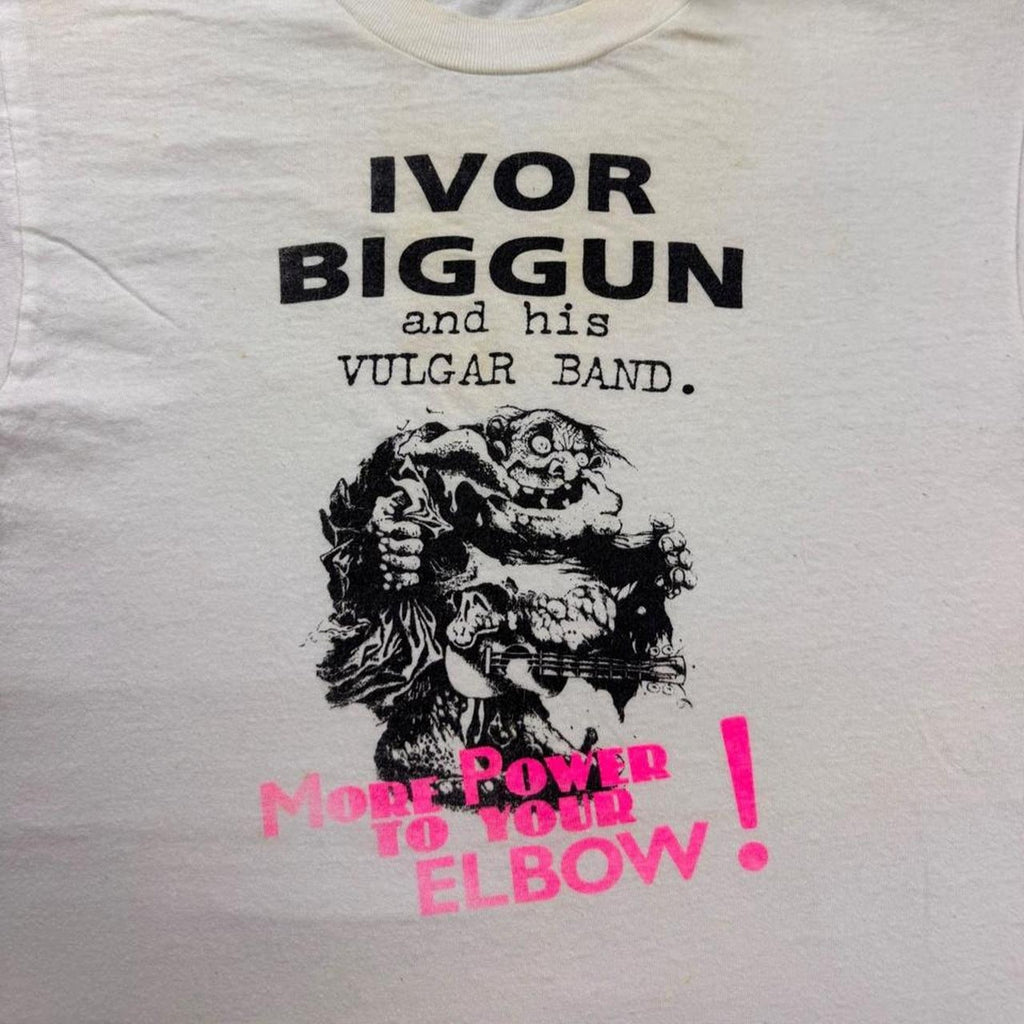1990 Ivor Biggun and His Vulgar Band “More Power To Your Elbow!” tee | Small