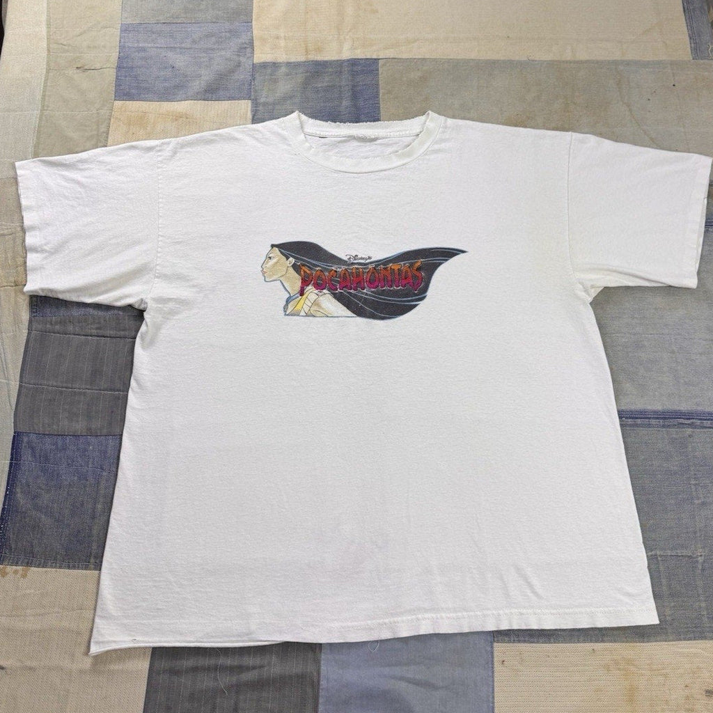 1990’s vintage disney Embroidered pocahontas Movie Promotion shirt Size XL/XXL