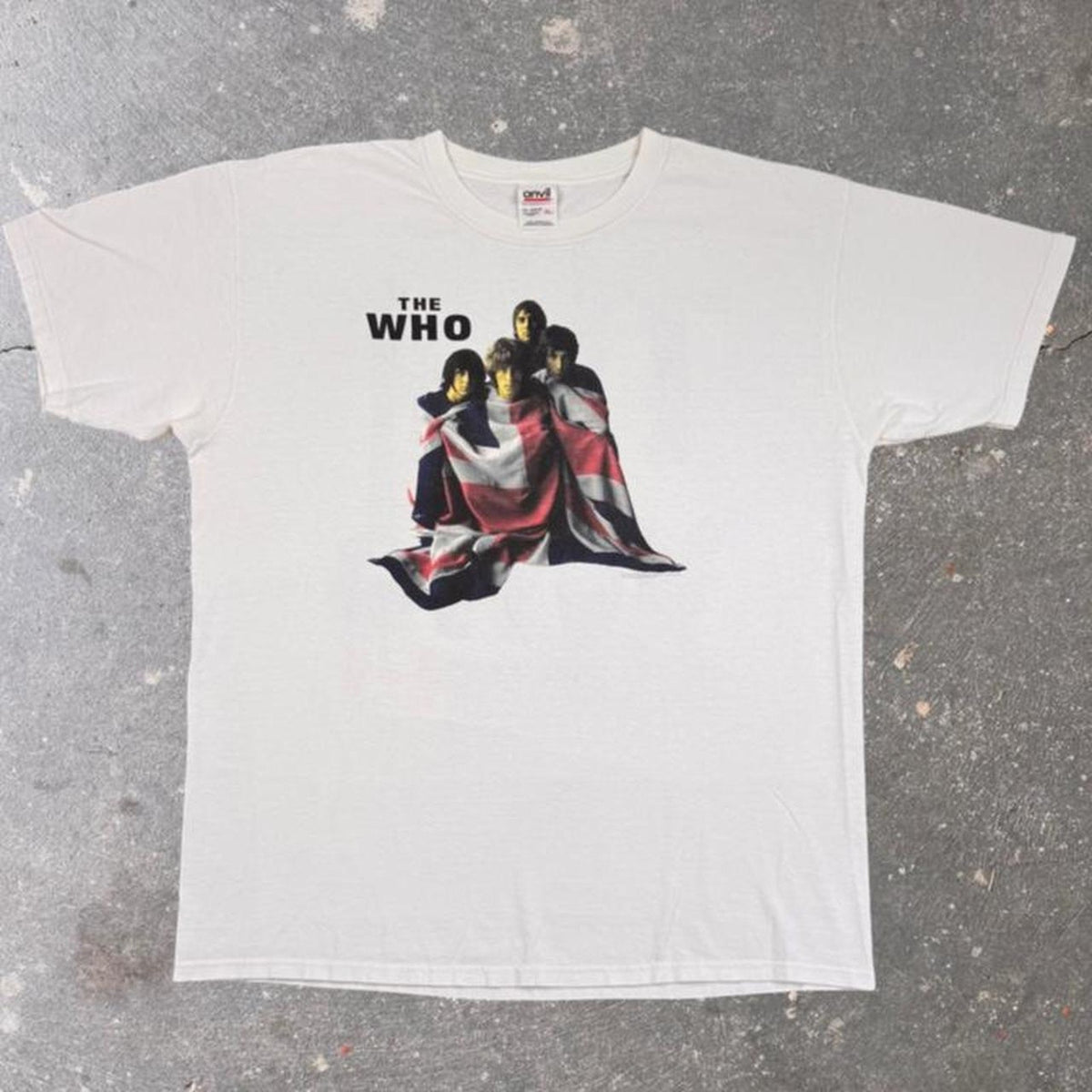 2000 The Who North America Tour Union Jack Band Graphic Tee | Extra Large