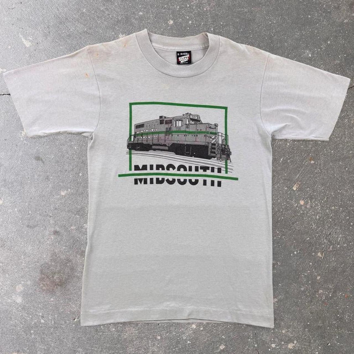 1980s Missouri Railroad Locomotive Graphic Tee | Small