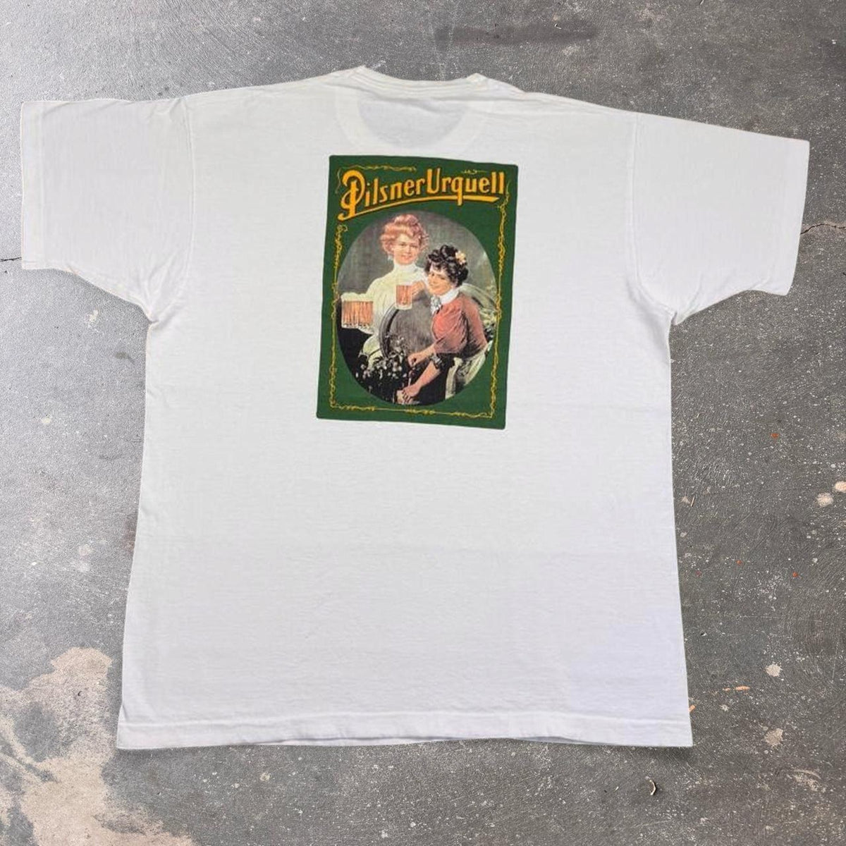 1990s Pilsner Urquell Beer Poster Tee | XL