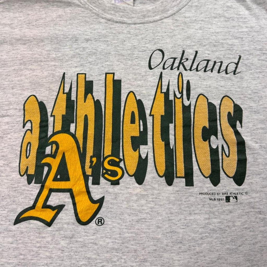 1991 Oakland Athletics Bike Athletic MLB Graphic Tee | Medium