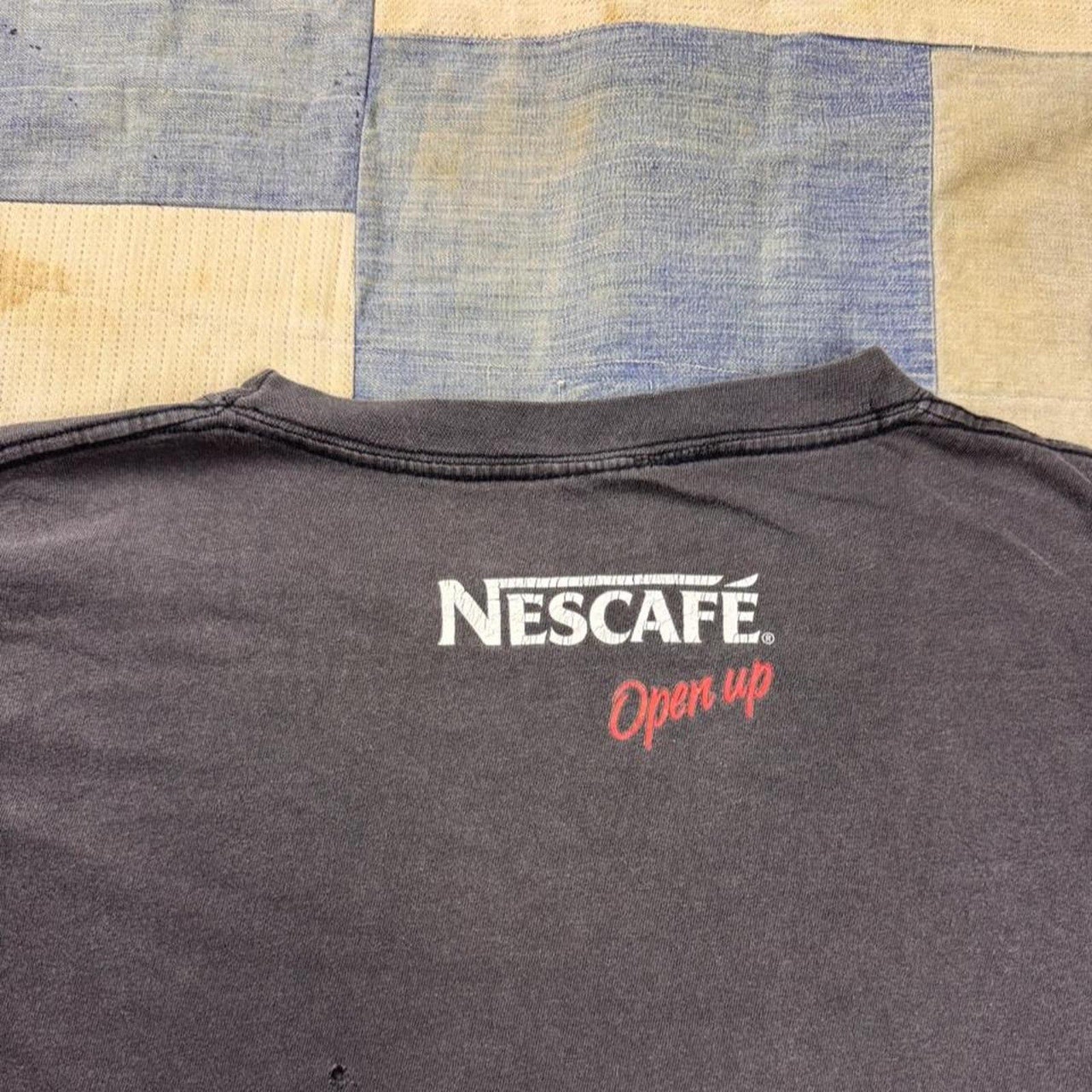 1990s Nescafé “Open Up” Double-Sided Promotional Tee | XL