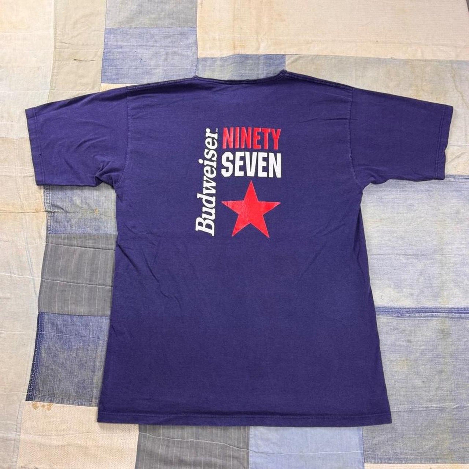 1997 Budweiser Ninety Seven Double-Sided Graphic Tee | Large
