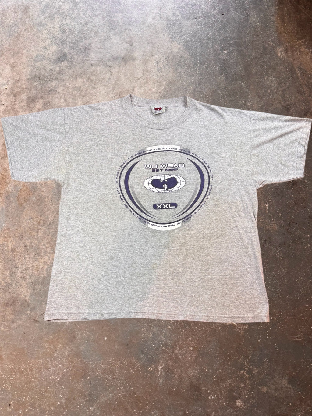 1990s Wu Wear Gray T Shirt |XXL