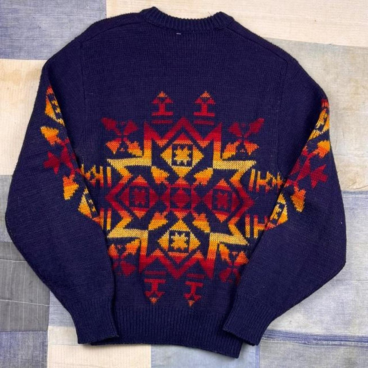 1980s Pendleton High Grade Western Wear Wool Southwestern Sweater | Medium