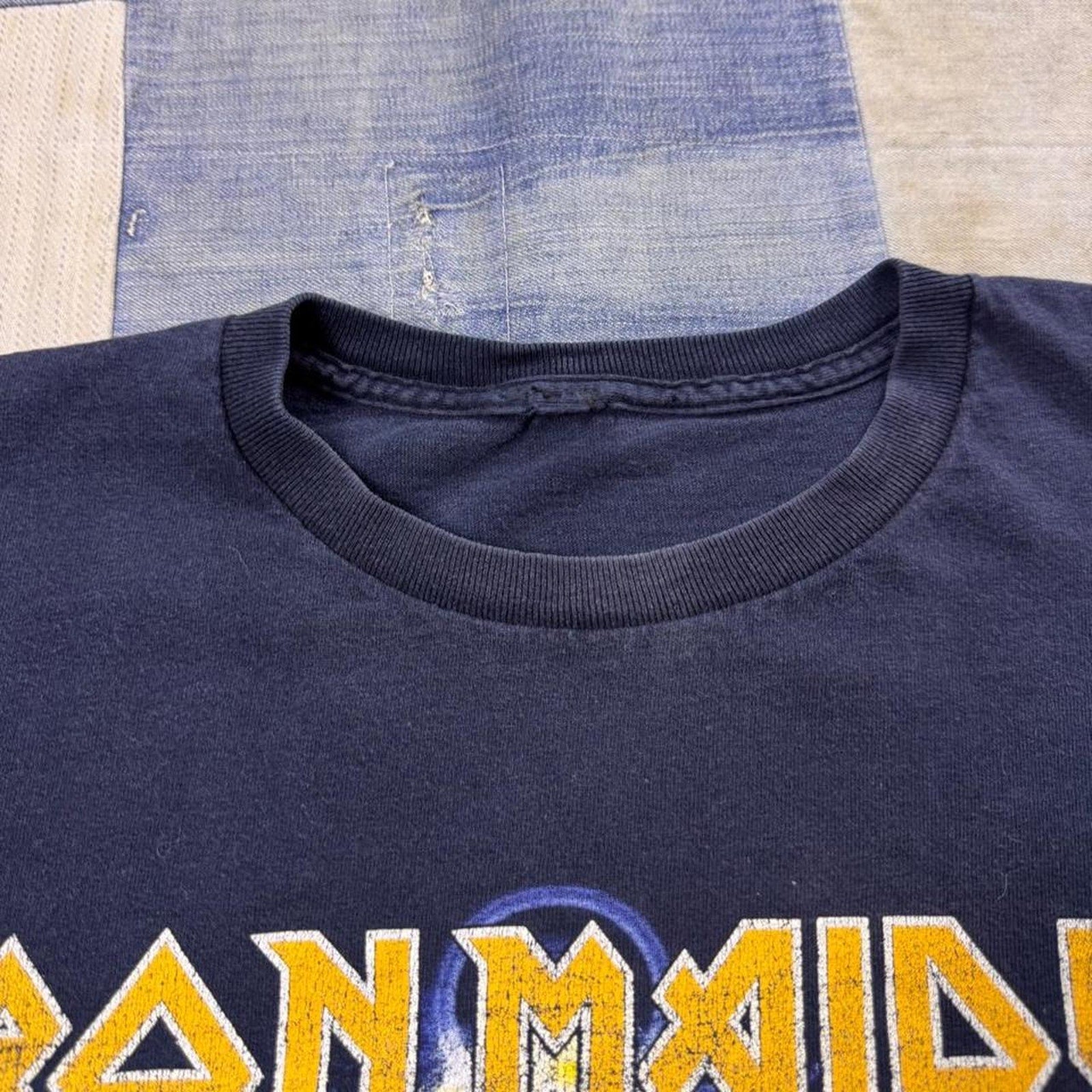 2003 Iron Maiden World Slavery Tour Powerslave Graphic Tee | Medium