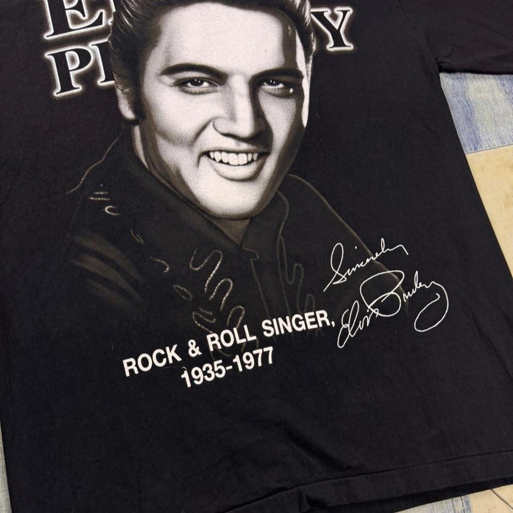 2000s Elvis Presley Rock & Roll Singer Memorial Tee | Large