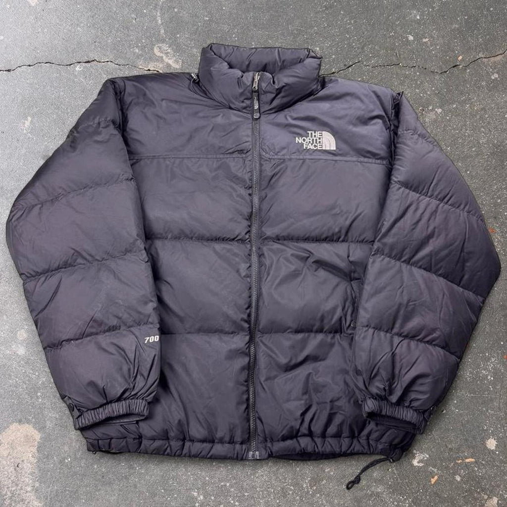 2000s The North Face Nuptse 700 Black Down Puffer Jacket | XL