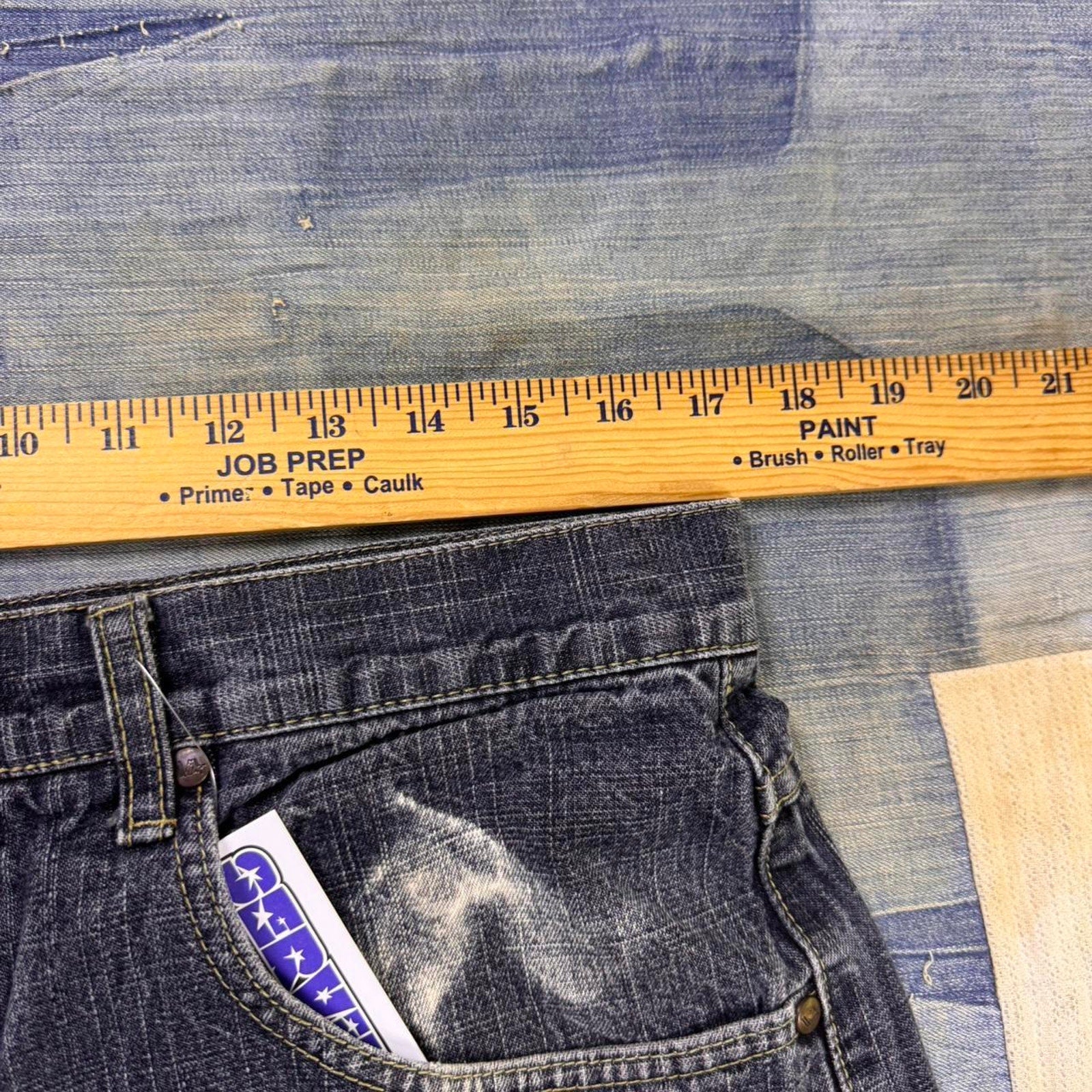 2000s Evolution Dark wash baggy jeans | 34x31