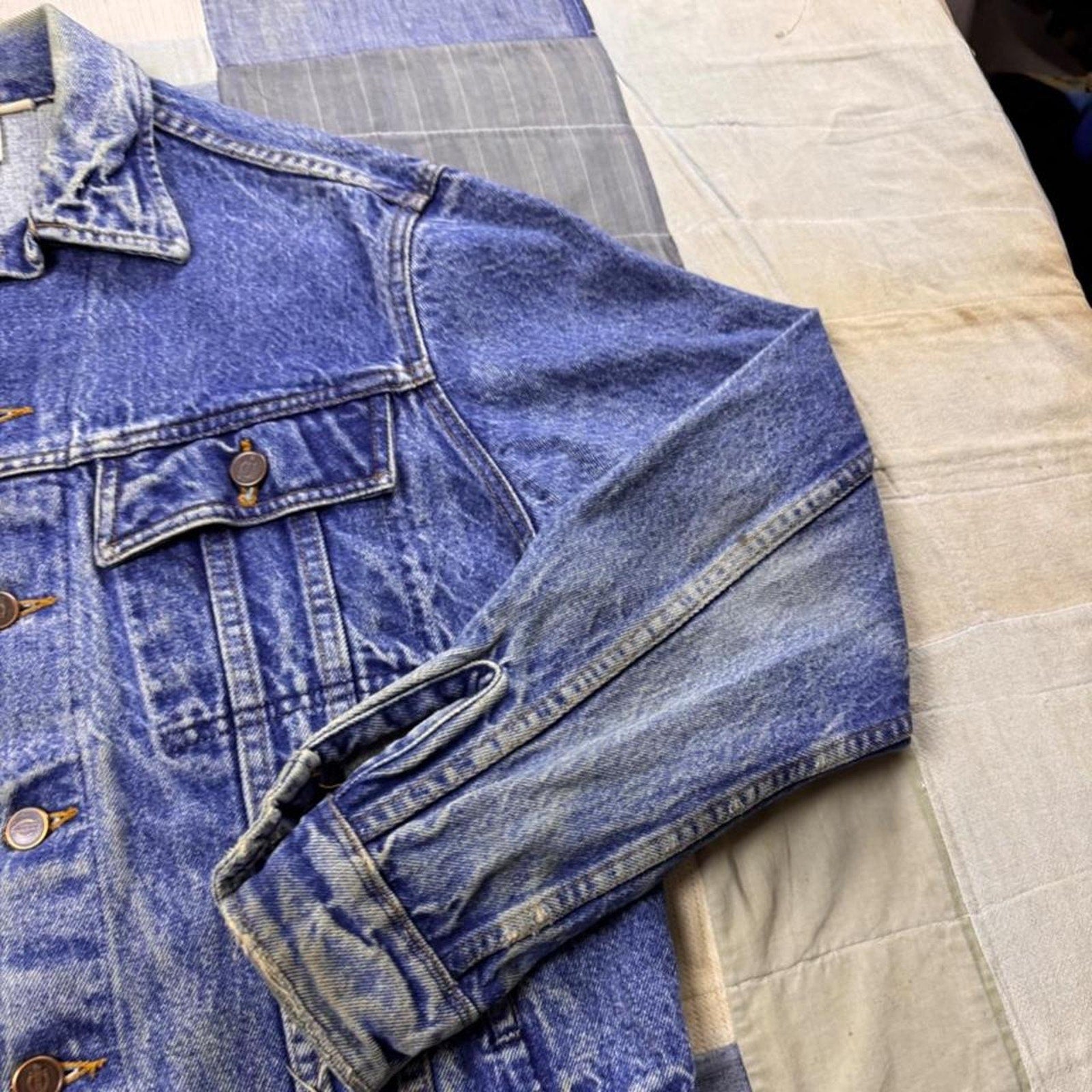 1990s Dickies Denim Trucker Jacket | Large