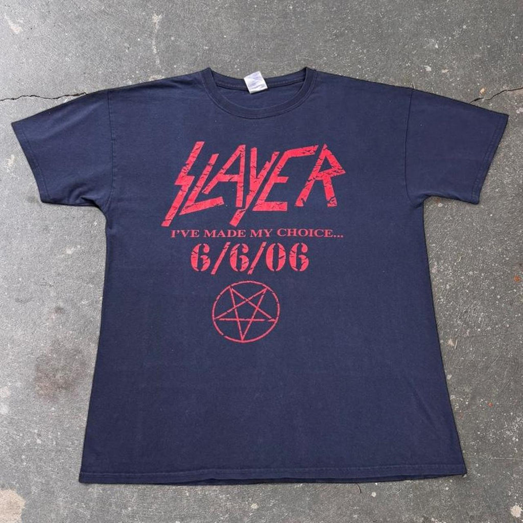 2006 Slayer I’ve Made My Choice 6/6/06 Pentagram Band Tee | Large
