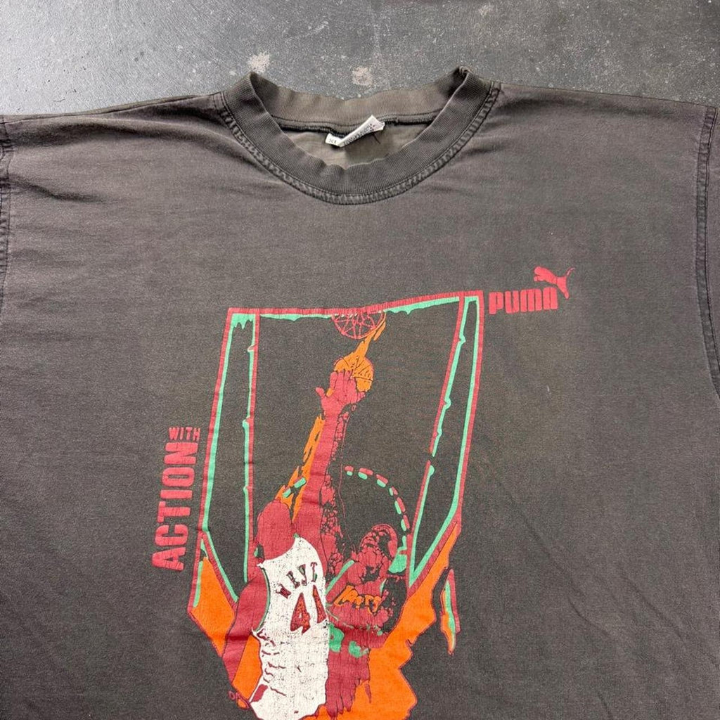 1990s Puma Action Basketball Tee | XL