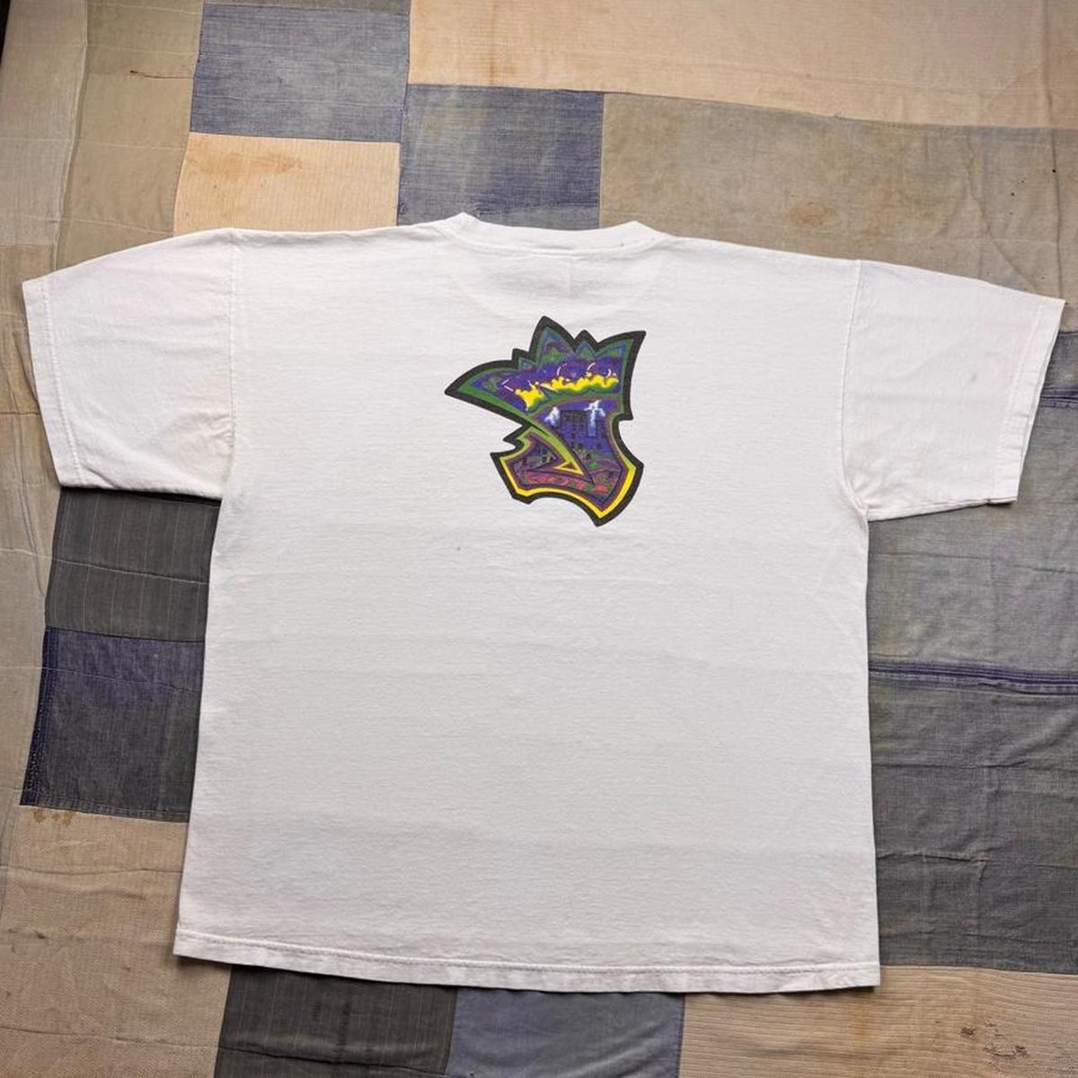 1990s JNCO Jeans Graffiti Crown Double-Sided Tee | XL