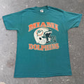 1980s Miami Dolphins Helmet Graphic Tee | Large