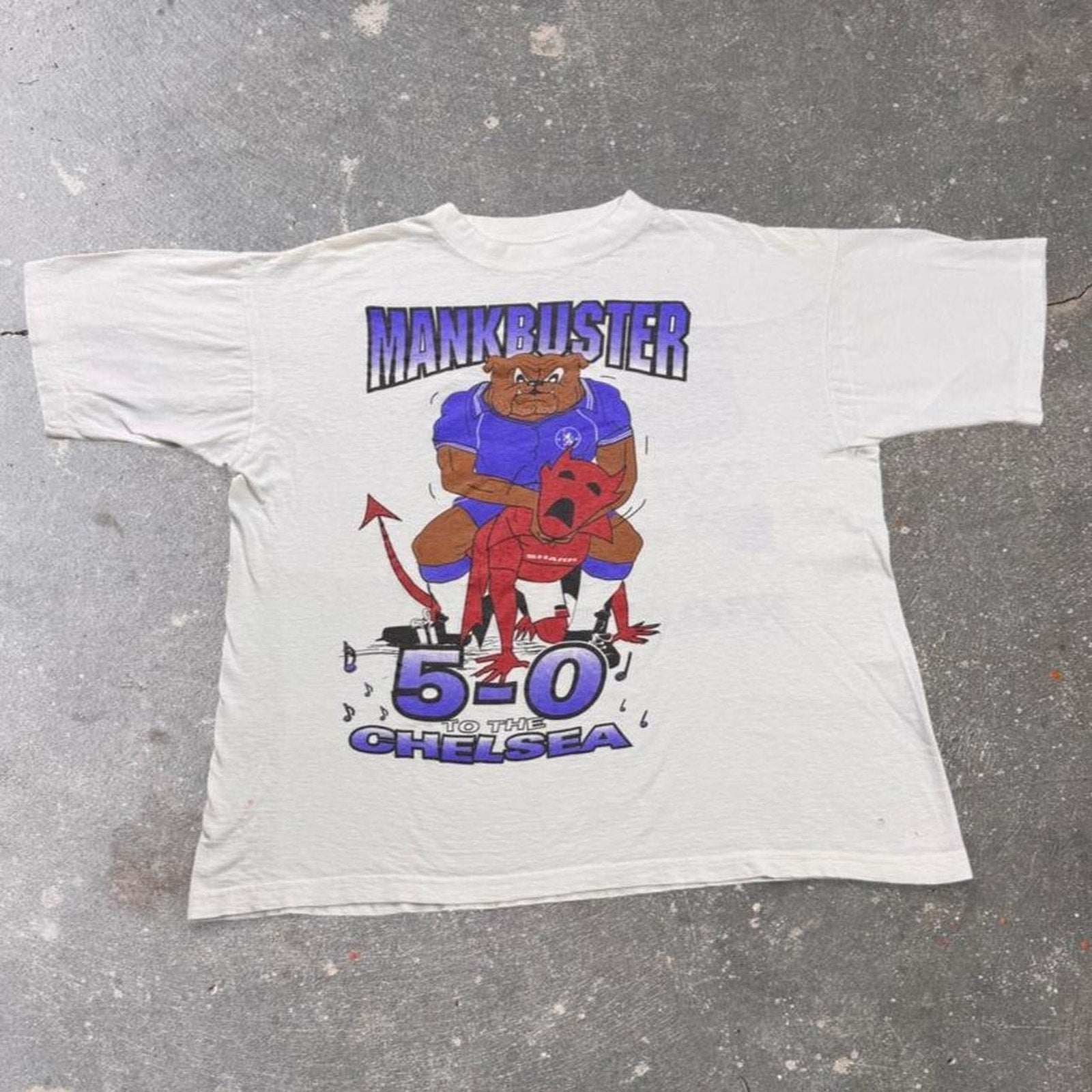 1999 Chelsea FC “Mankbuster” graphic Tee | XL