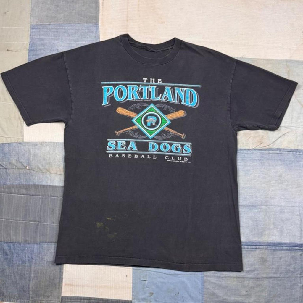 1993 Portland Sea Dogs Baseball Tee | L