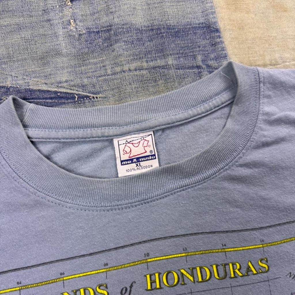 1996 Bay Islands of Honduras Double-Sided Map Tee | XL