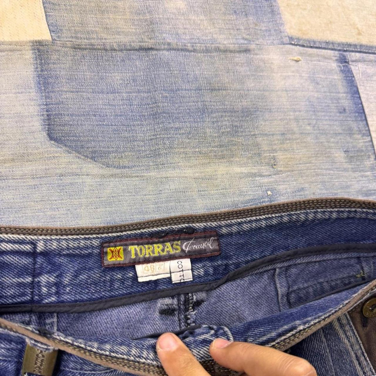 1990s Torras Sports Baggy Pocket Jeans | 29x27