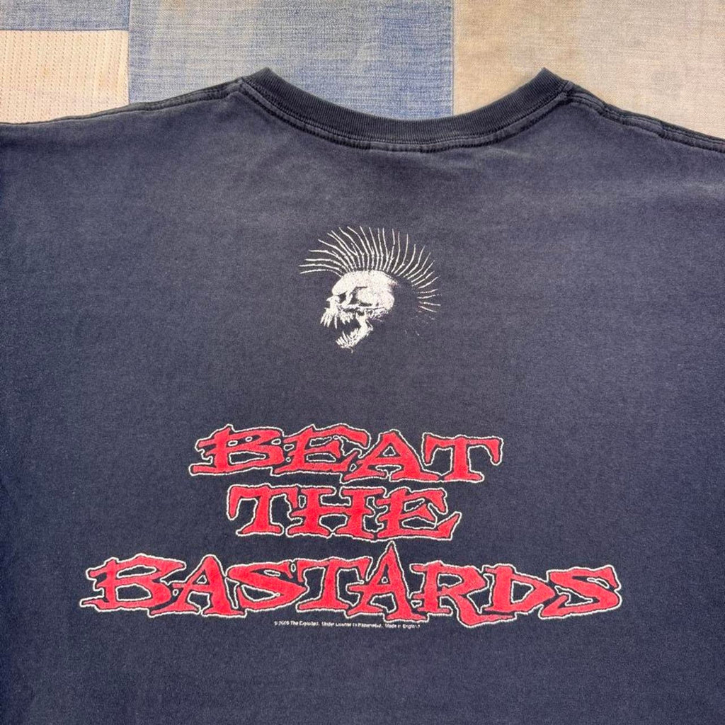 2000s The Exploited Beat the Bastards Punk Band Skull Tee | Large