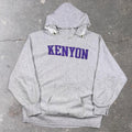 1980s Champion Reverse Weave Kenyon College Distressed Hoodie | Extra Large