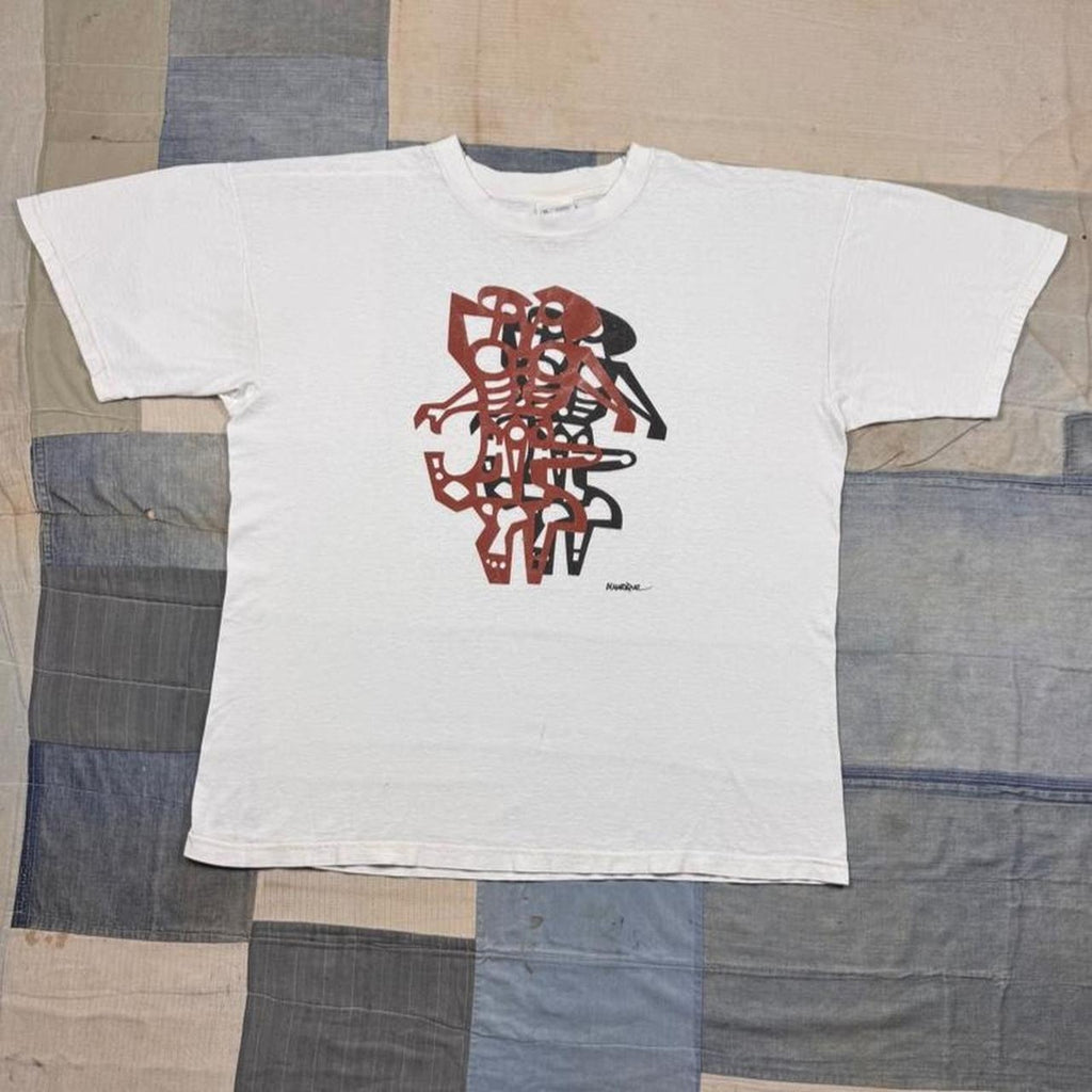 1990s Manrique Abstract Art Tee | XL