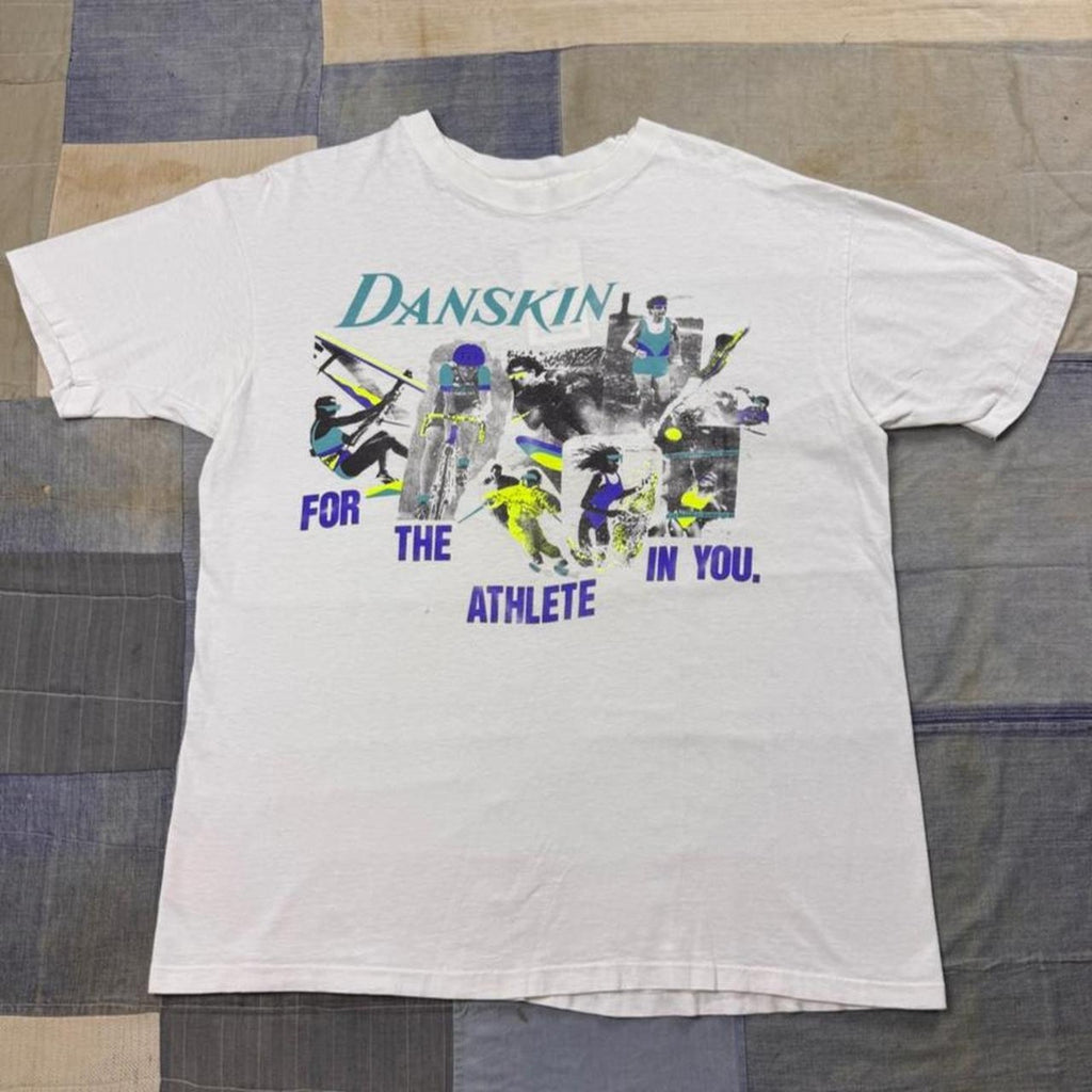 1990s Danskin “For the Athlete in You” Graphic Tee | XL