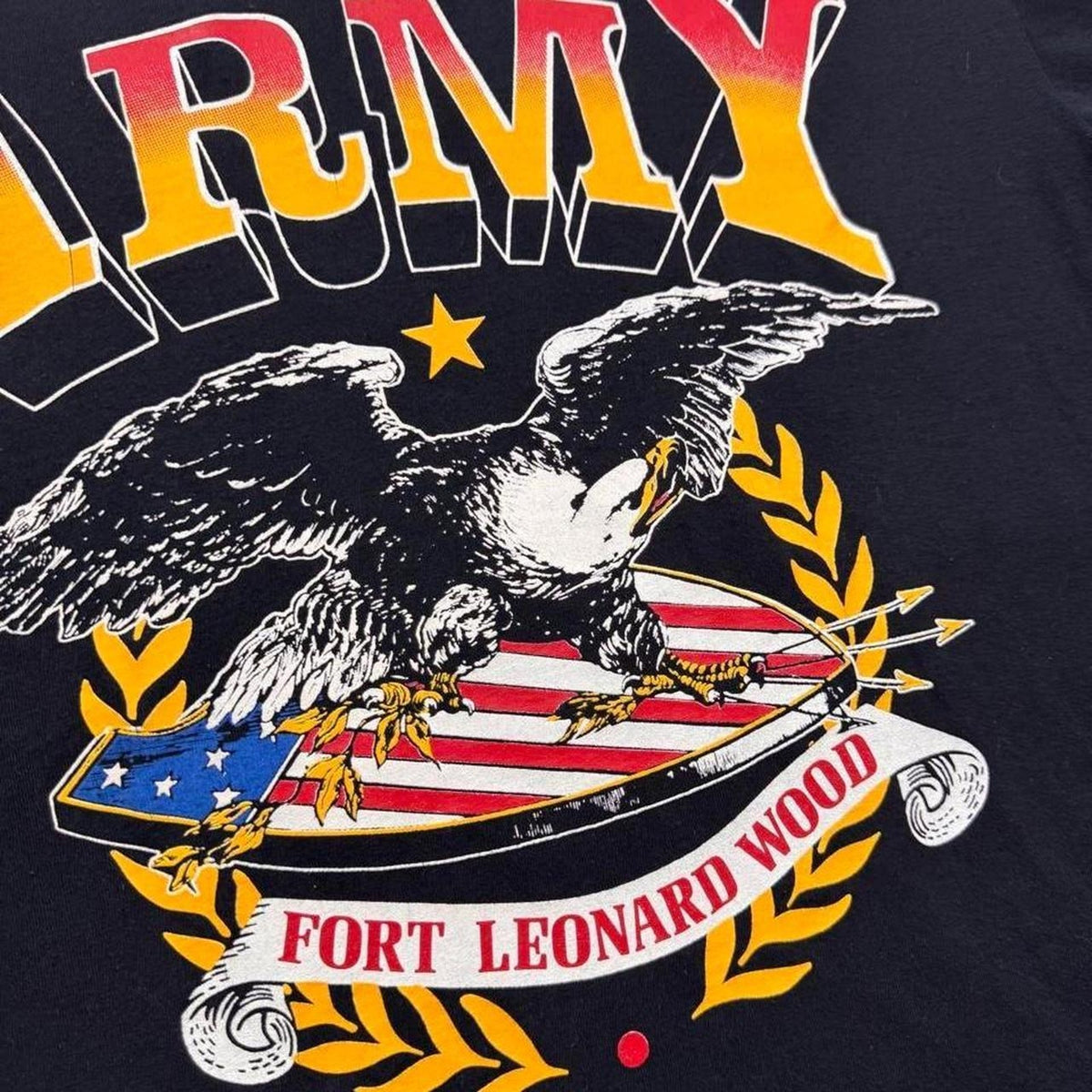 1990s U.S. Army Fort Leonard Wood Eagle Tee | XL