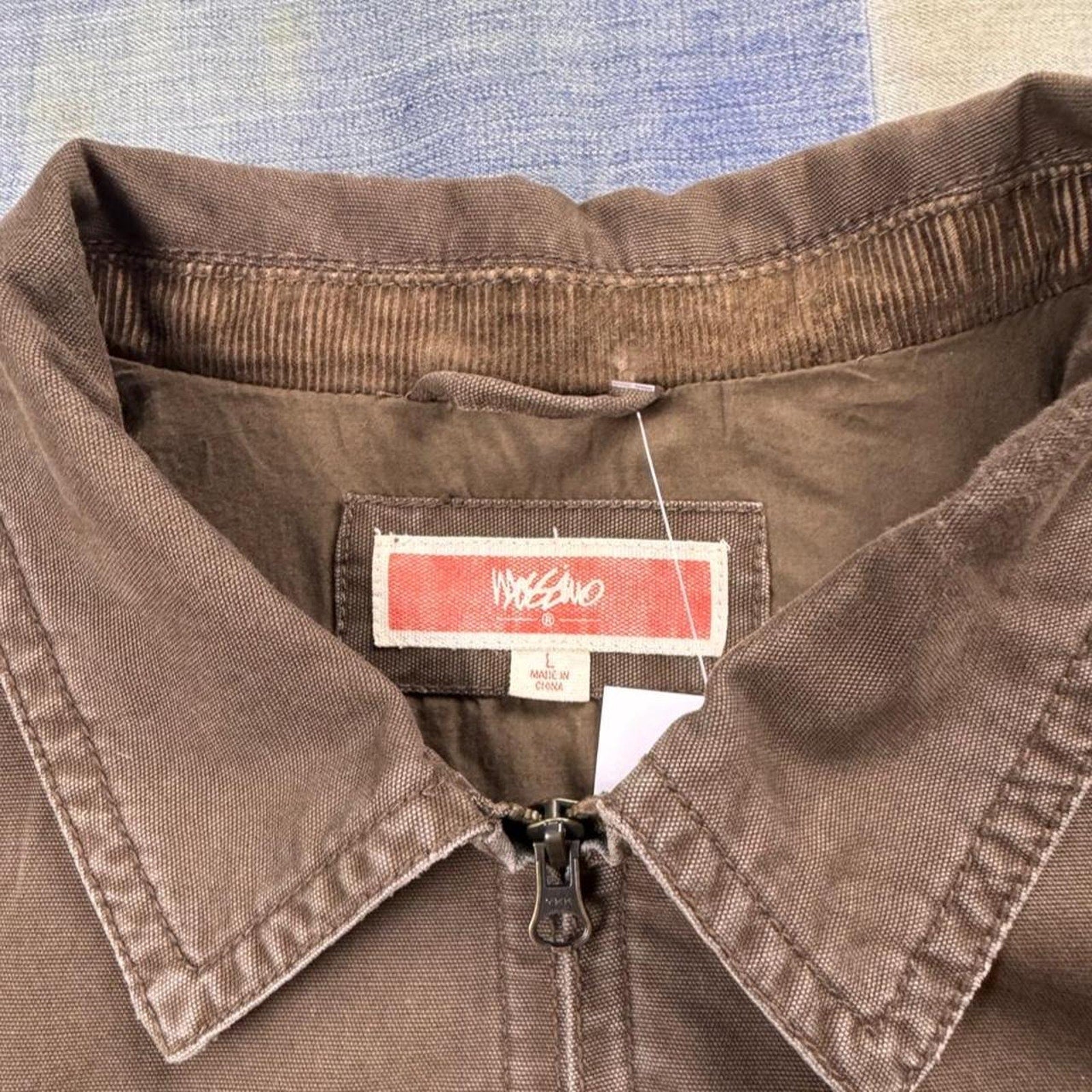 1990s Mossimo Brown Canvas Workwear Jacket | XL