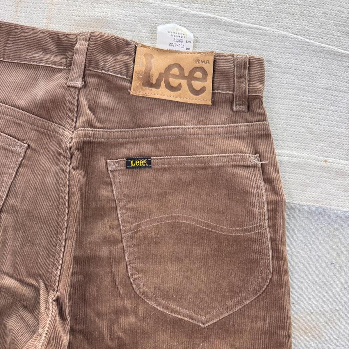 1970s Lee 200 Brown Deadstock Corduroy Bootcut Pants | 29 x 32