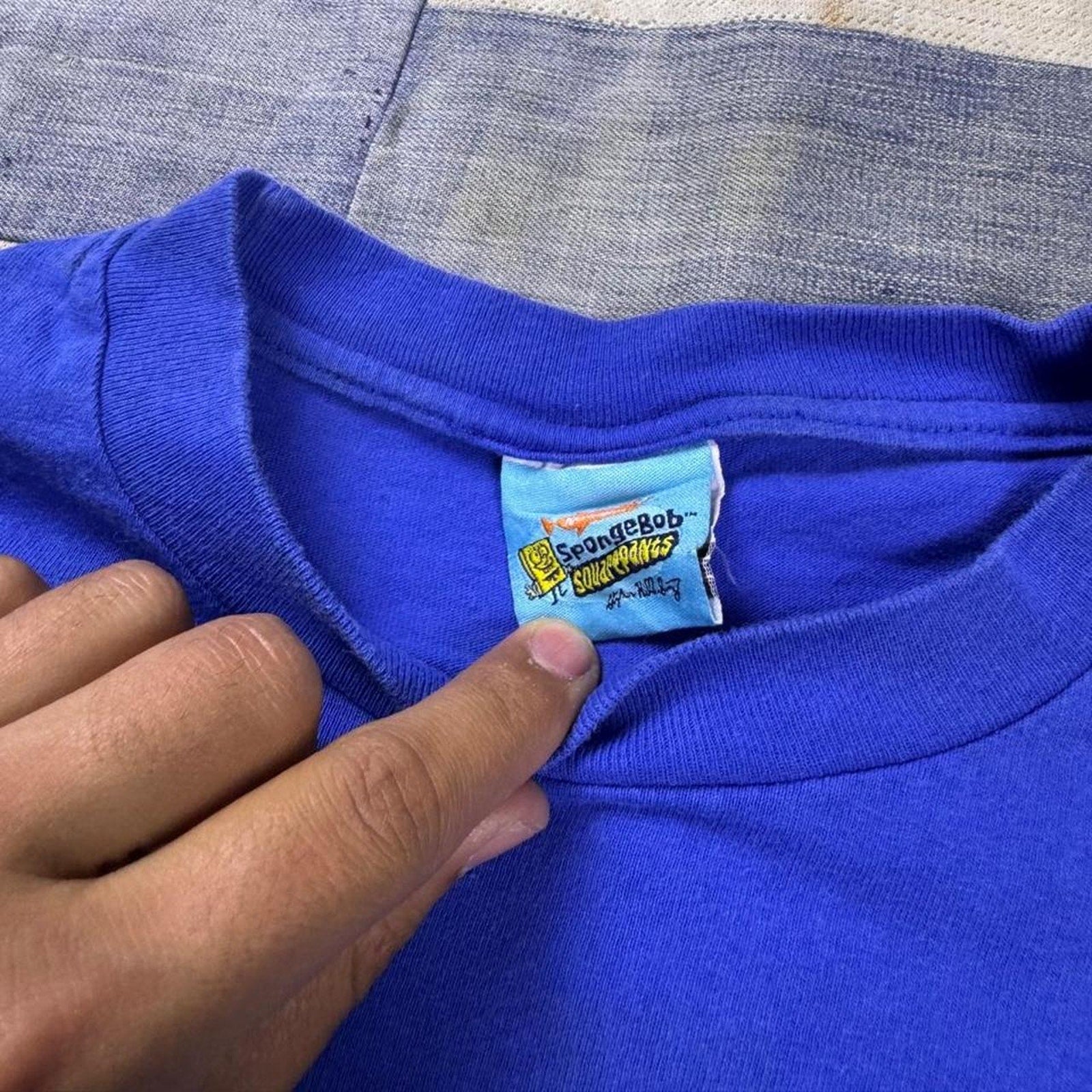 2001 SpongeBob Little Square Dude Graphic Tee | Large