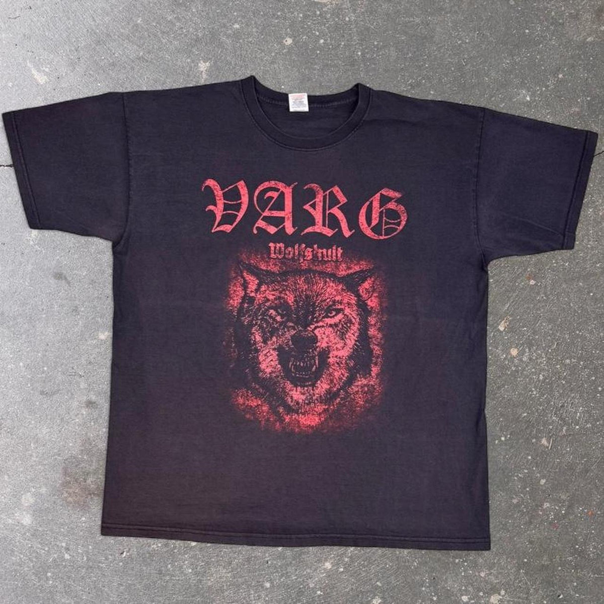 2000s VARG Wolfsblut German Metal Wolf Graphic Band Tee | Extra Large