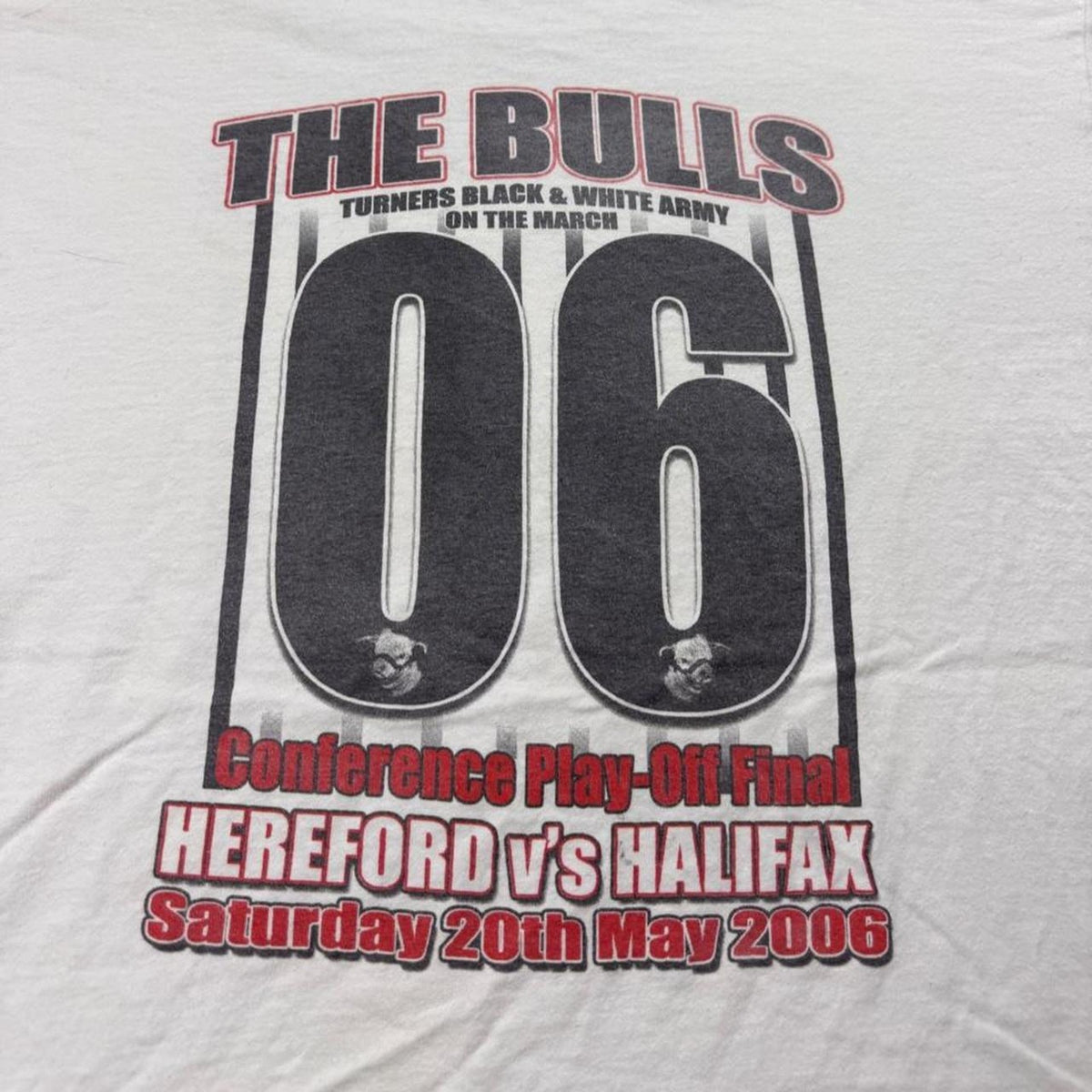 2006 Hereford United vs Halifax Conference Play-Off Final Soccer Tee | Large