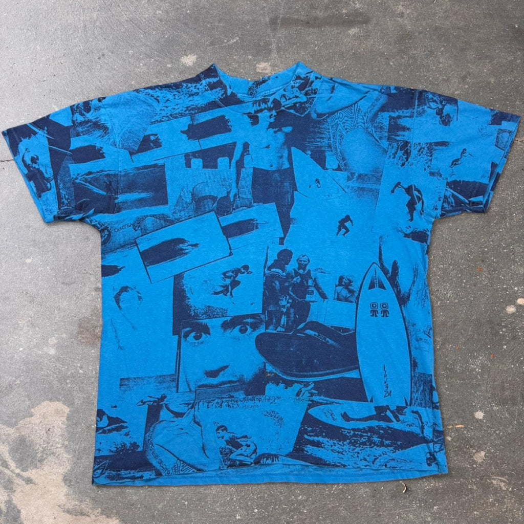 1990s surf graphic tee | Large