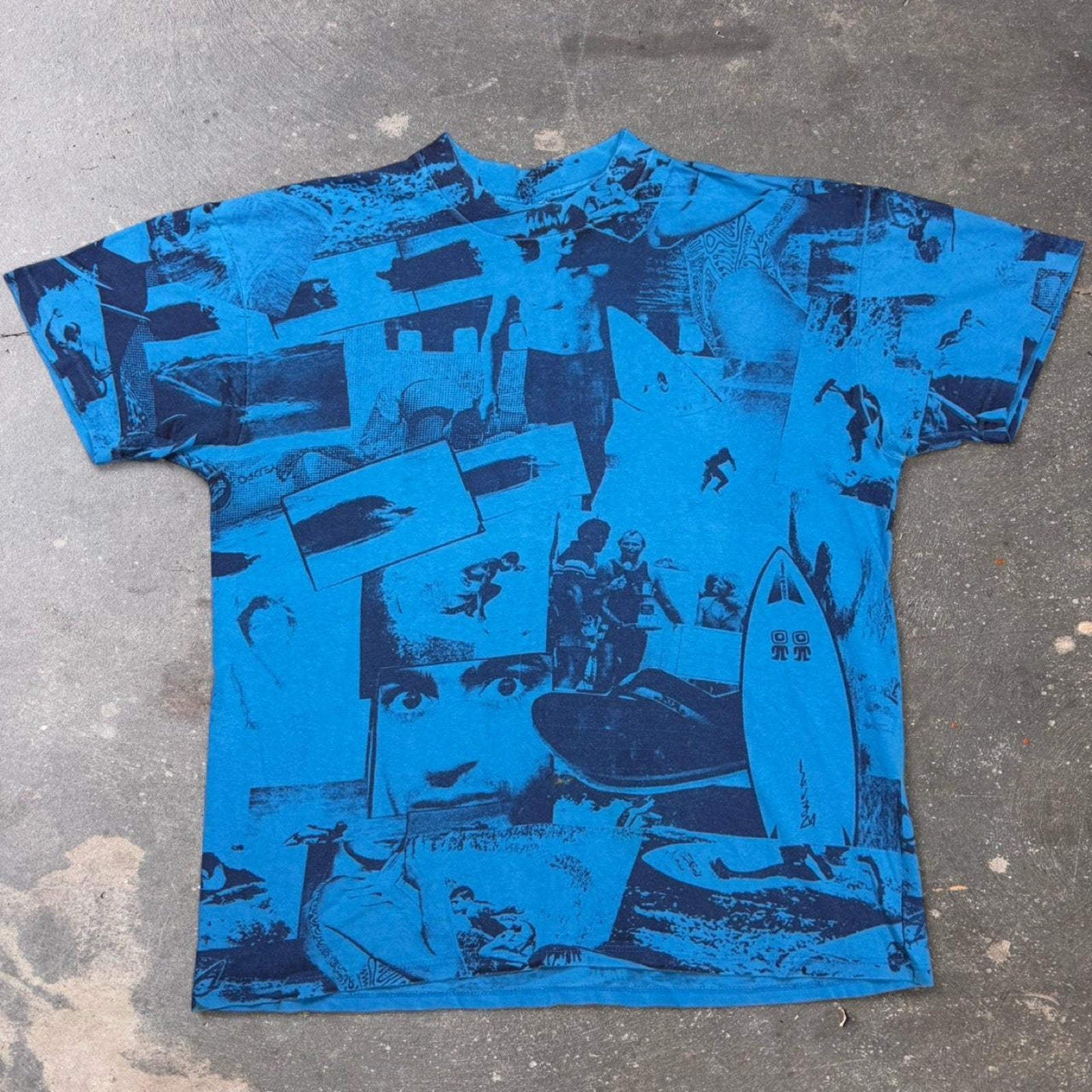 1990s surf graphic tee | Large