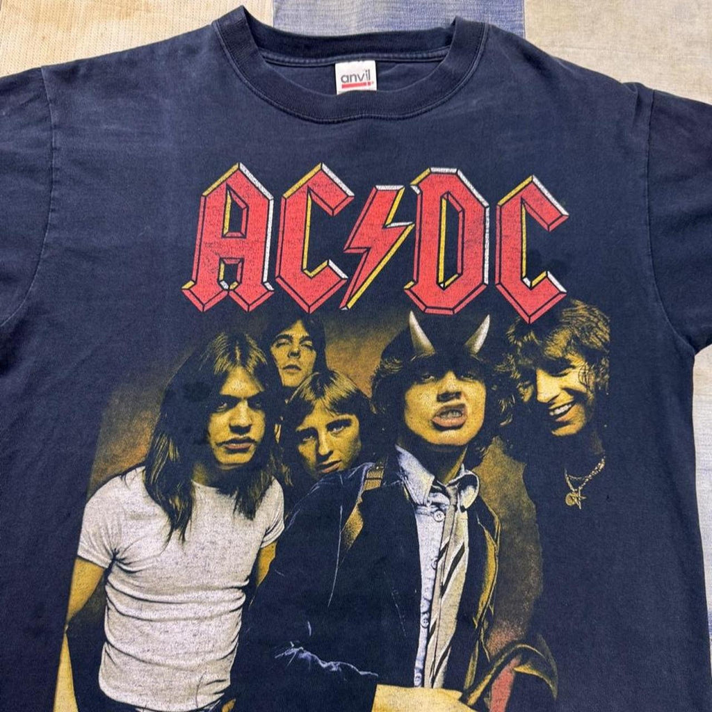 2000s AC/DC Highway to Hell Band Portrait Tee | Large