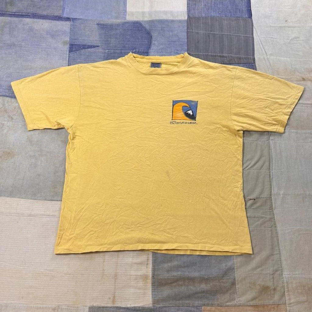 1990s Quiksilver Wave Logo Double-Sided Surf Tee | Medium