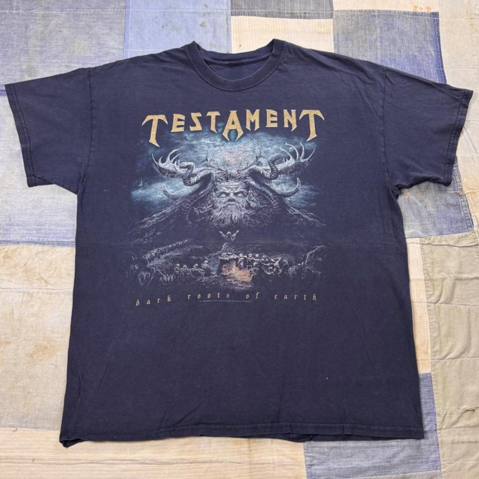 2010s Testament Dark Roots of Earth Metal Band Tee | XL